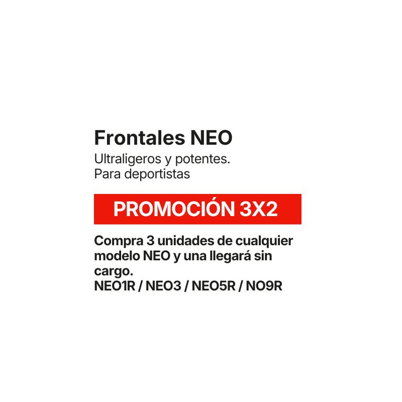 Linternas frontales GAMA NEO Promoción 3x2