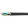 Cable manguera redonda FLEXIBLE 5x2,5mm Negro PVC Rollo 100m ASCABLE