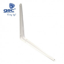 Palomilla metálica en Escuadra 350x400mm Acero Blanca GSC C1/72