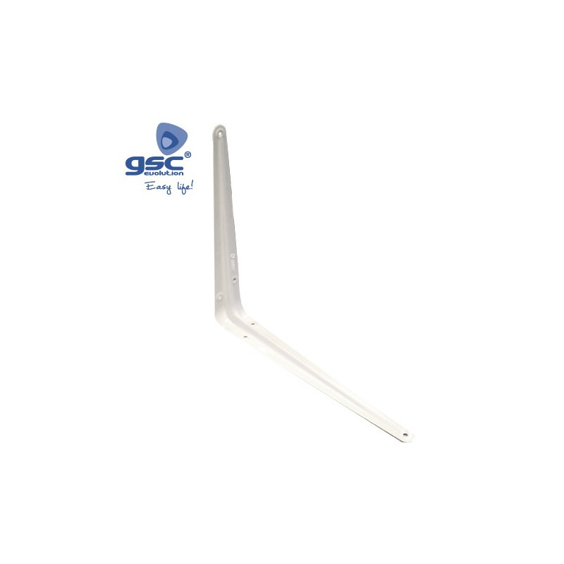 Palomilla metálica en Escuadra 350x400mm Acero Blanca GSC /72