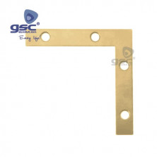 Escuadra metálica plana 40x40x10mm Bricomatado GSC 66/1000