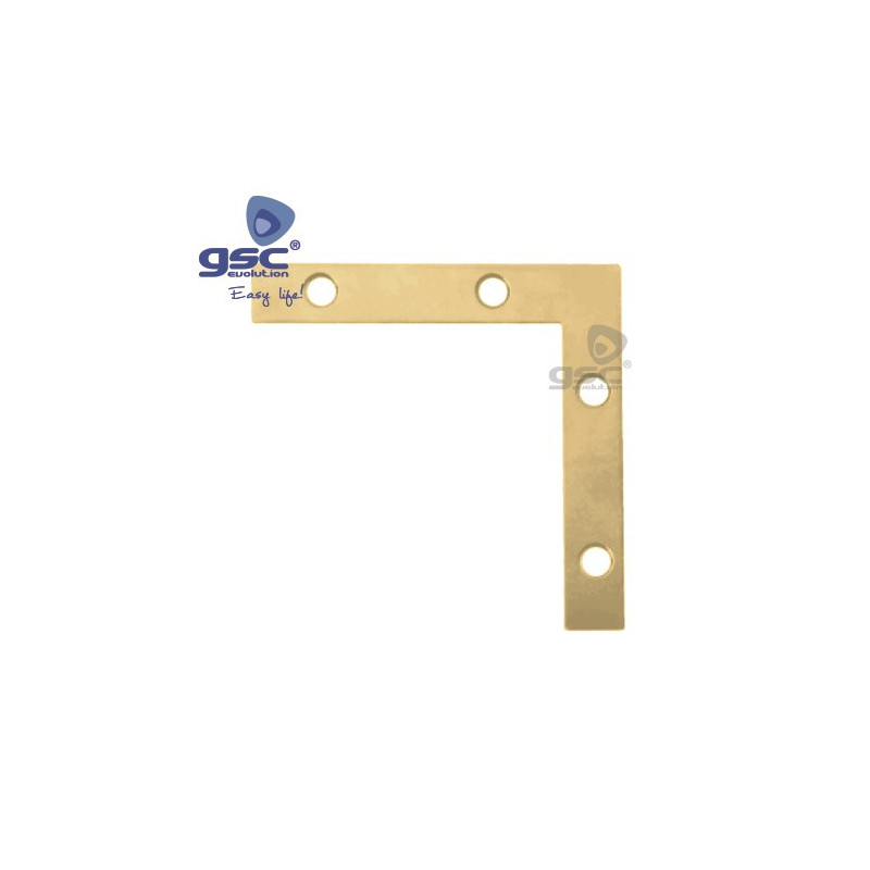 Escuadra metálica plana 40x40x10mm Bricomatado GSC 66/1000