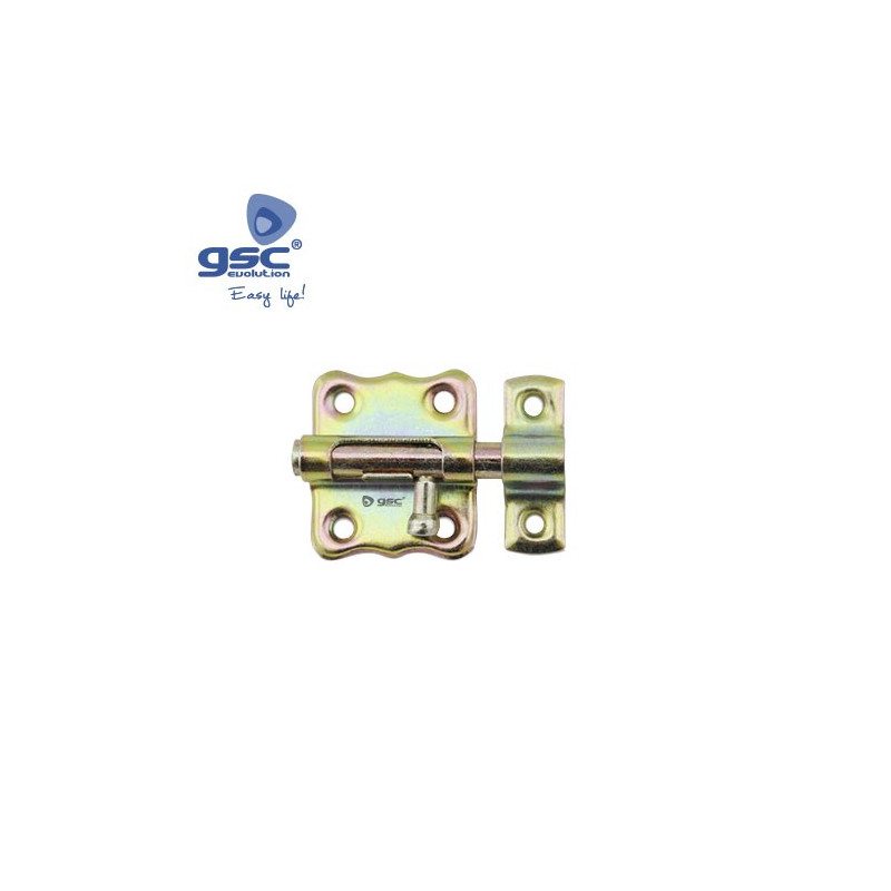 Pasador cerrojo acero bricomatado 46mm ancho x 36mm alto GSC UUS C20/400