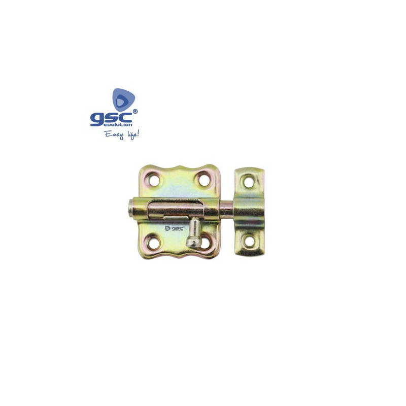 Pasador cerrojo acero bricomatado 54mm ancho x 36mm alto GSC C20/400