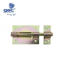 Pasador cerrojo con orificio para Candado 106mm ancho x 70mm alto bricomatado GSC C10/60