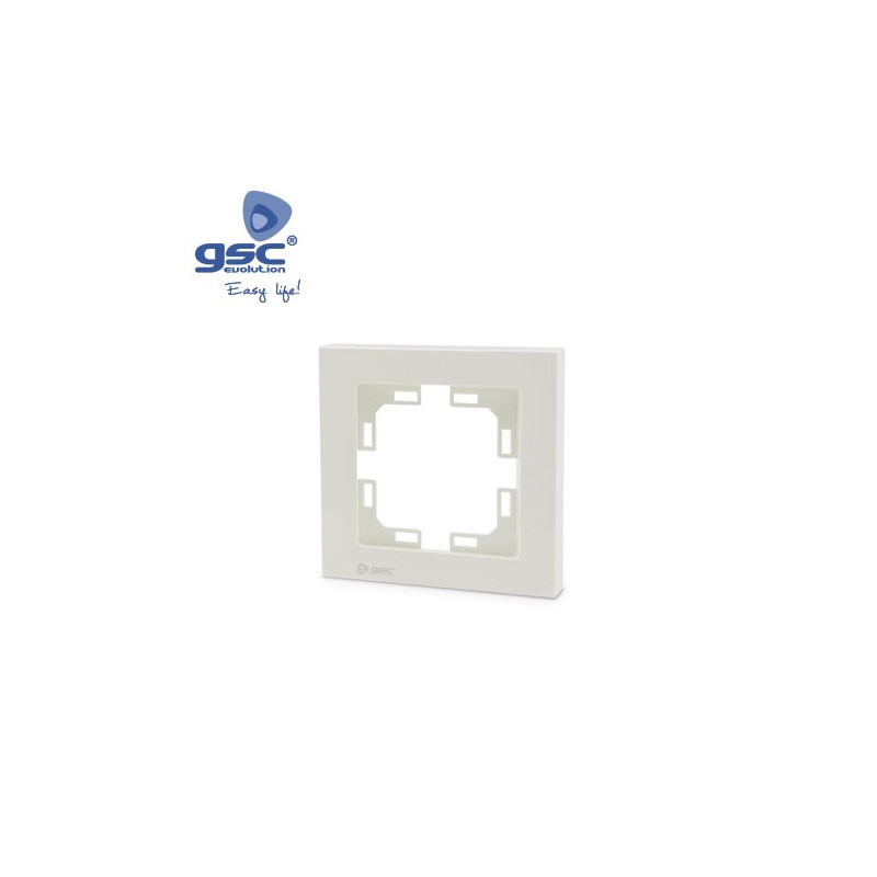 Embellecedor Serie GAMMA 1 modulo Recto Blanco GSC C42/420