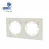 Embellecedor Serie GAMMA 2 modulos Recto Blanco GSC C22/220