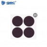 Fieltro adhesivos redondo Diámetro 35mm - Marrón Pack 4 Fieltros GSC C1/100