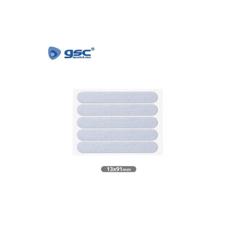 Fieltro adhesivos cuadrado 13x91mm - Blanco Pack 5 Fieltros GSC C1/100