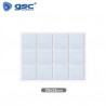 Fieltro adhesivos cuadrado 20x23mm - Blanco Pack 12 Fieltros GSC C1/100