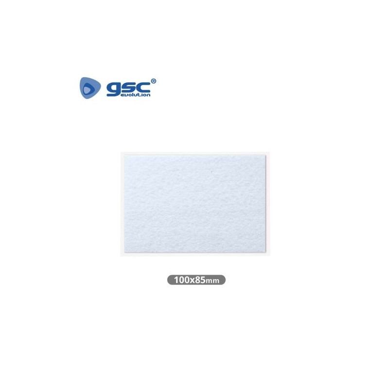 Fieltro adhesivos cuadrado 100x85mm - Blanco GSC C1/100