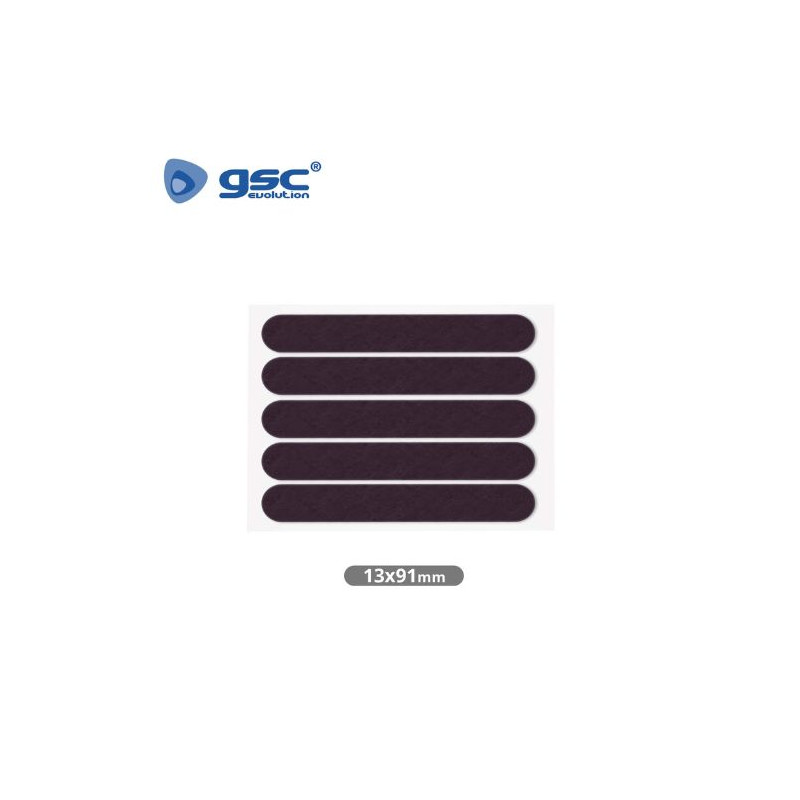 Fieltro adhesivos cuadrado 13x91mm - Marrón Pack 5 Fieltros GSC C1/100