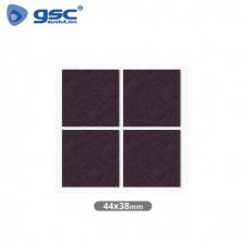 Fieltro adhesivos cuadrado 44x38mm - Marrón Pack 4 Fieltros GSC C1/100