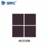 Fieltro adhesivos cuadrado 44x38mm - Marrón Pack 4 Fieltros GSC C1/100