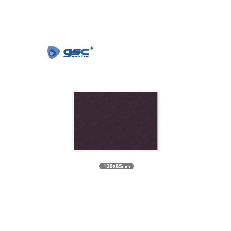 Fieltro adhesivos cuadrado 100x85mm - Marrón GSC C1/100