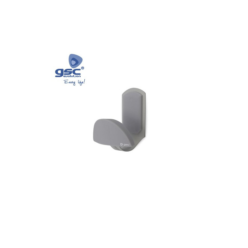 Percha medialuna acero pomo ABS - Cromado mate 45x84 GSC C1/100