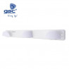 Percha medialuna triple acero pomo ABS - Blanco lacado 420x50 GSC C1/50