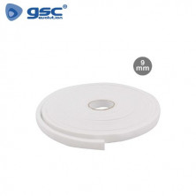 Burlete adhesivos espuma 9mm grosor y 10m largo Blanco GSC C30/120