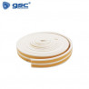 Burlete adhesivos caucho 9mm grosor y 6m largo Blanco GSC C1/24