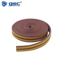 Burlete adhesivos caucho 9mm grosor y  6m largo Marrón GSC C1/24