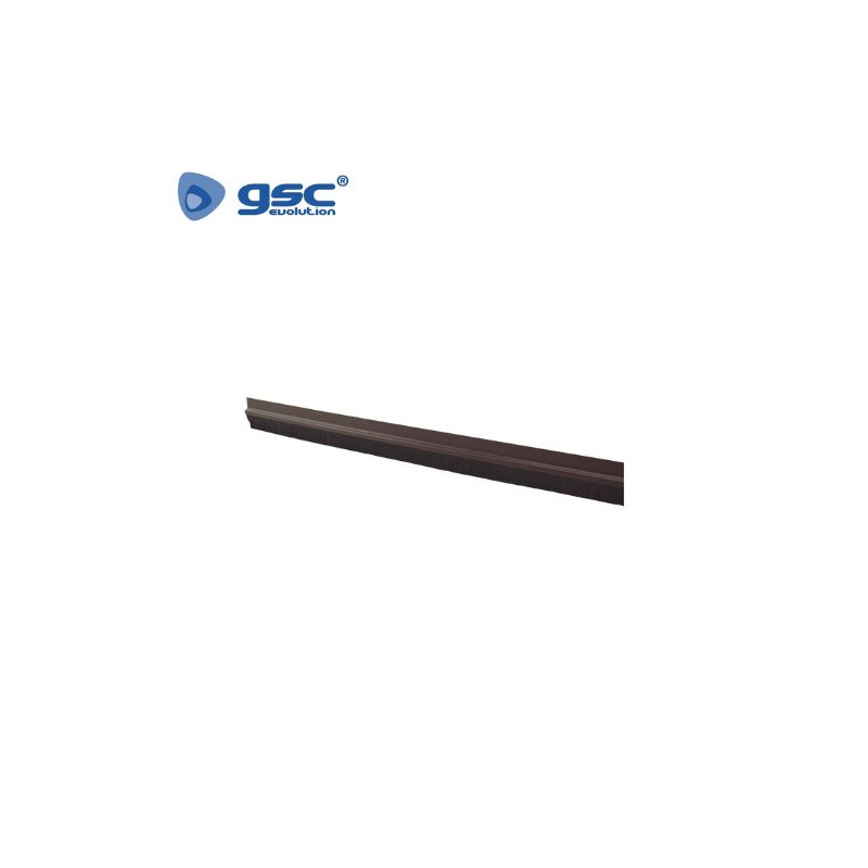 Burlete adhesivos PVC con flecos 1m Marrón GSC C24/96