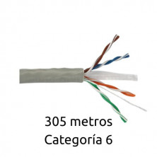 Cable Ethernet UTP rígido libre de halogenos 305 metros Cat. 6 en caja dispensadora GSC