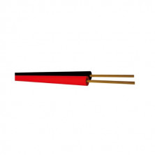 Cable paralelo rojo negro 2x0,75mm Rollo 100m GSC C1/10