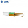 Cable manguera redonda VV-F FLEXIBLE 3x2,5mm Blanco Rollo 100m GSC