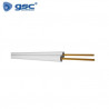 Cable paralelo blanco 2x1mm Cobre Polarizado Rollo 100m GSC