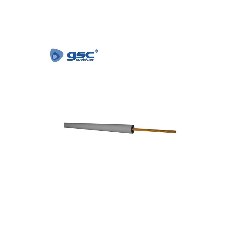 Cable unipolar flexible 1x2,5mm Gris Rollo 100m GSC
