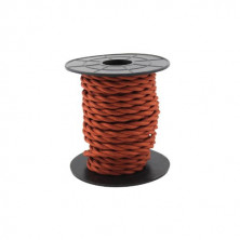 Cable textil 10m 2x0,75mm trenzado Cobrizo GSC C1/10