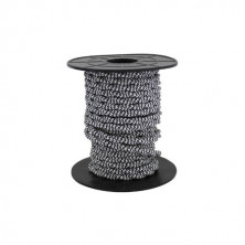 Cable textil 10m 2x0,75mm trenzado Negro Blanco GSC /40