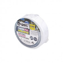 Cinta aislante electrica PVC Blanca 19mm x 10m HANTUMS C10/500