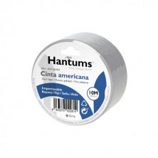 Cinta americana impermeable Gris 50mm x 10m HANTUMS C1/72