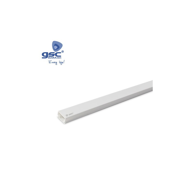 Canal Mini 10x15mm 2 metros Blanca adhesiva GSC C1/50