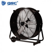 Ventilador metálico de suelo 250W Diámetro 70cm Negro Bampa GSC C1/1