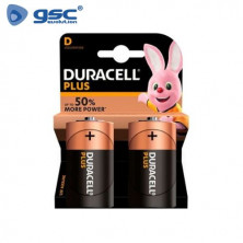 Pila Alcalina D LR20 1,5v Plus Blíster 2 pilas DURACELL C1/1