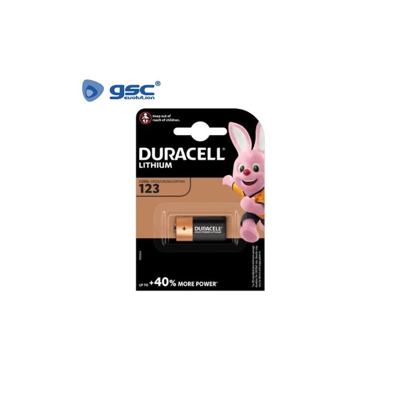 Pila Litio CR123A Ultra M3 Blister 1 pila DURACELL C10/50