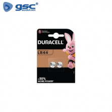 Pila Alcalina V13GA LR44 1,5v boton Blister 2 pilas DURACELL