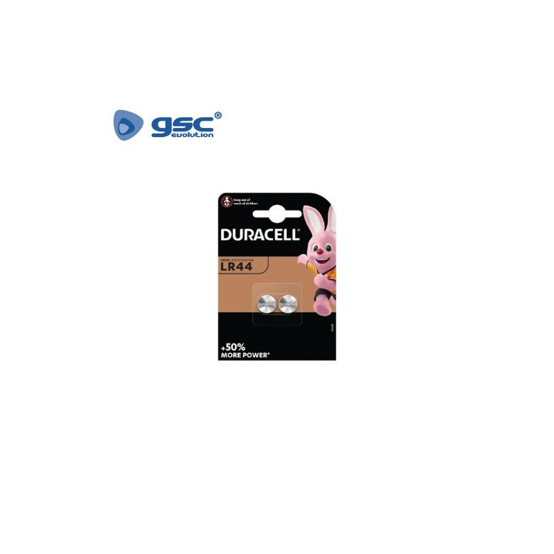 Pila Alcalina V13GA LR44 1,5v boton Blister 2 pilas DURACELL