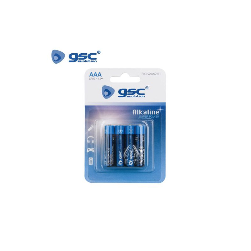 Pila Alcalina AAA LR03 1,5v Blíster 4 pilas GSC C10/180