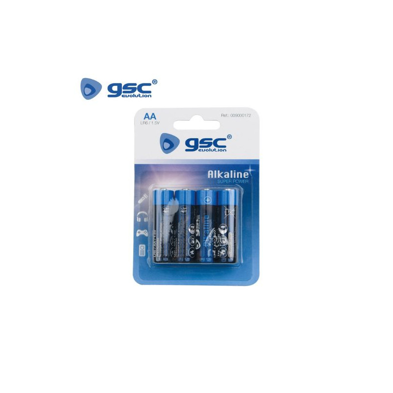 Pila Alcalina AA LR06 1,5v Blíster 4 pilas GSC C10/120