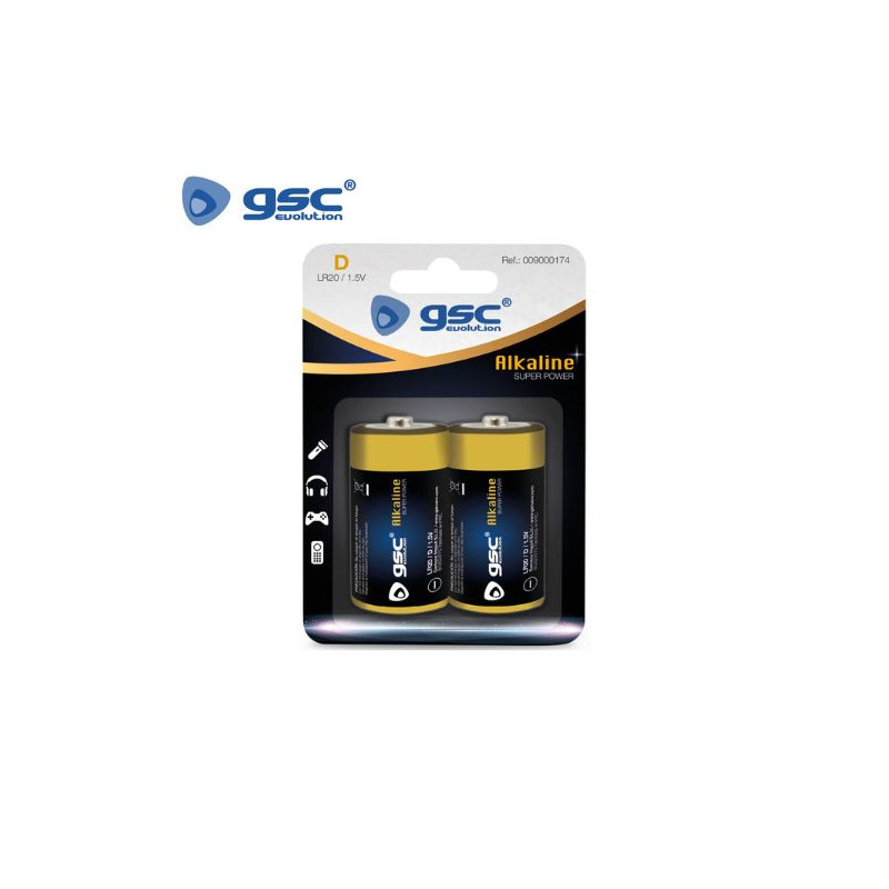 Pila Alcalina D LR20 1,5v Blíster 4 pilas GSC C6/36