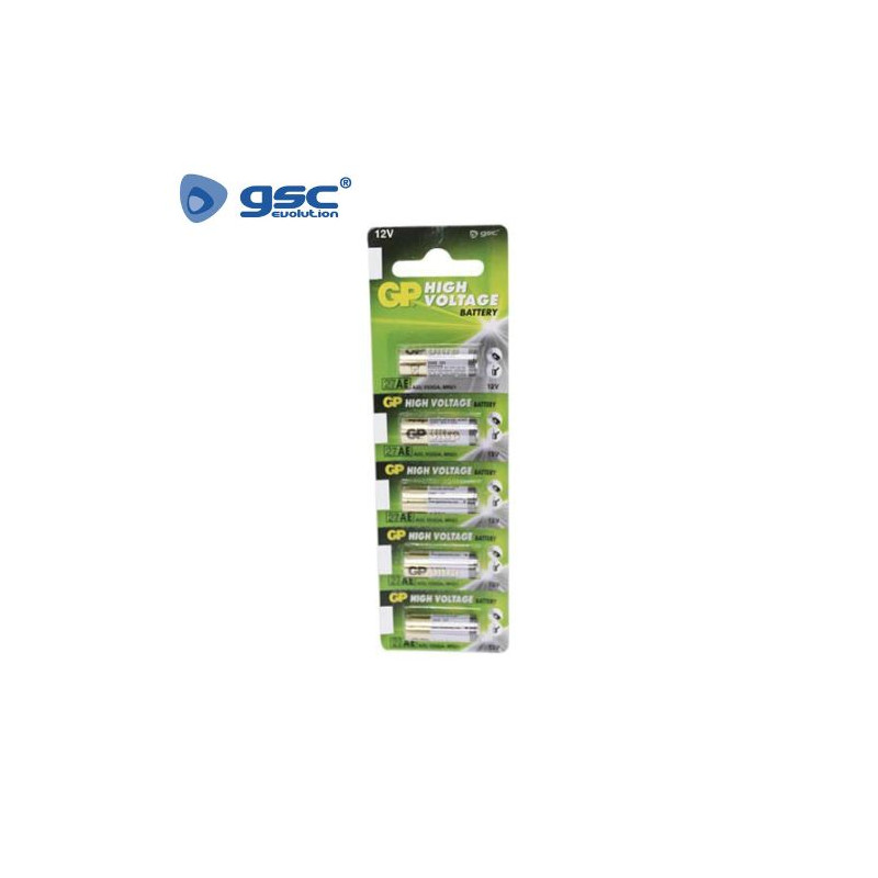 Pila Alcalina V27GA 12v Blister 5 Pilas GP C20/200
