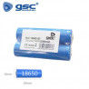 Pila Litio 18650 3.7v 2200 mAh con teton Blister 2 Pilas GSC C50/300