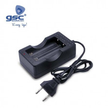 Cargador para 2 pilas de litio CR18650 GSC C1/100