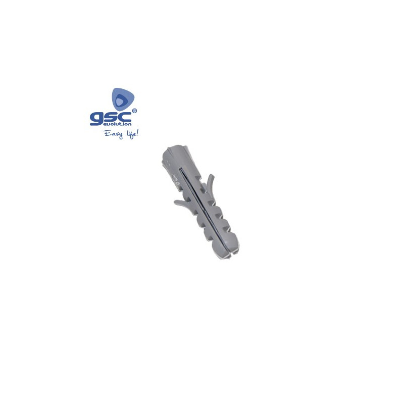 Tacos de expansion Nylon Gris 6mm Caja 100 Uds. GSC C1/12500