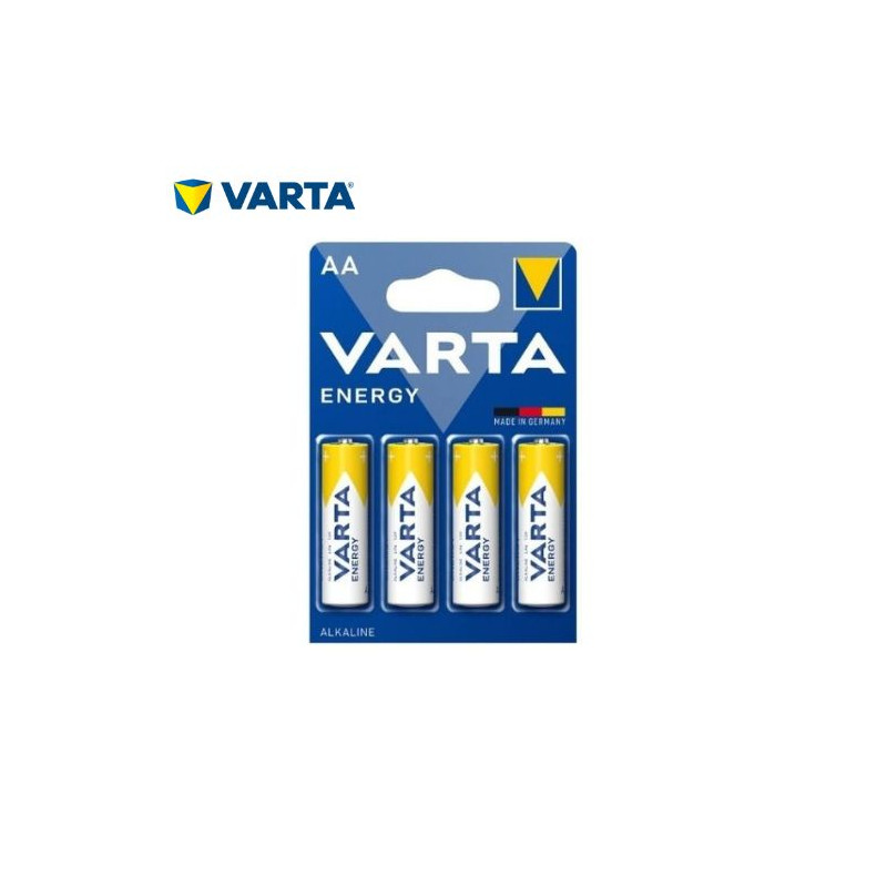Pila Alcalina AA LR06 1,5v Energy Blíster 4 pilas VARTA