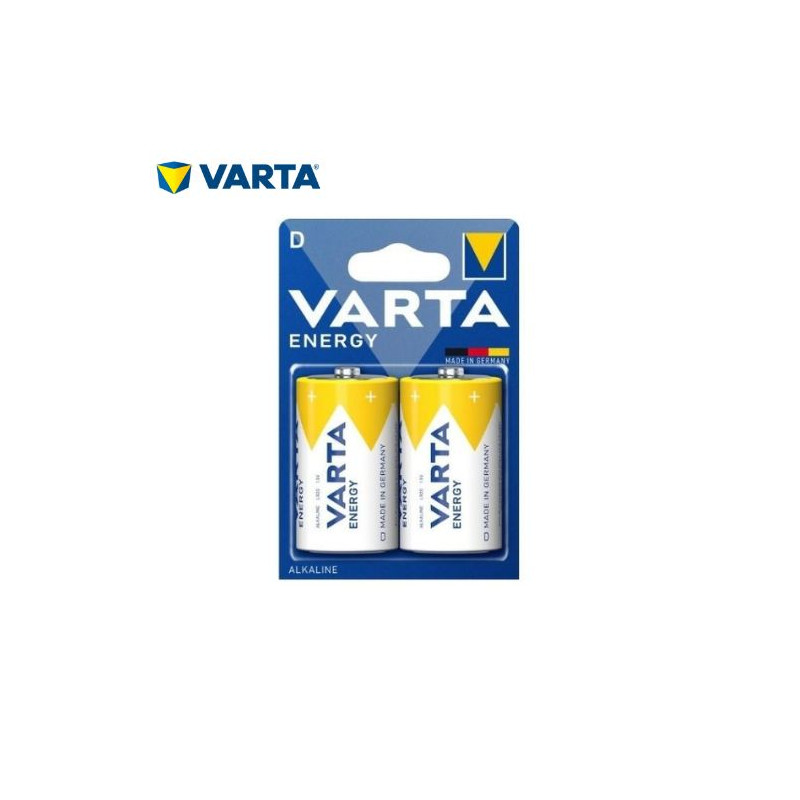 Pila Alcalina D LR20 1,5v Energy Blíster 2 pilas VARTA UUS
