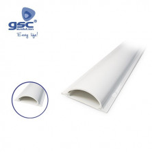 Canal Mini 15x50mm 2 metros Blanca para suelo adhesiva GSC C1/25